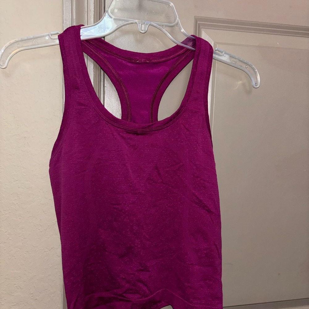 Lululemon Athletica Pink Racerback Tank Top
